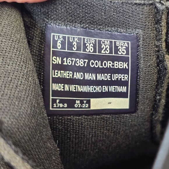 Skechers Womens 6 Arya Mod Squad Black Memory Foam Leather Ankle Wedge Booties - Picture 15 of 15